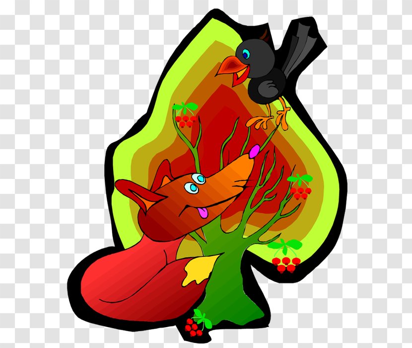 The Fox And Crow (What Does Say?) Clip Art - What Say Transparent PNG