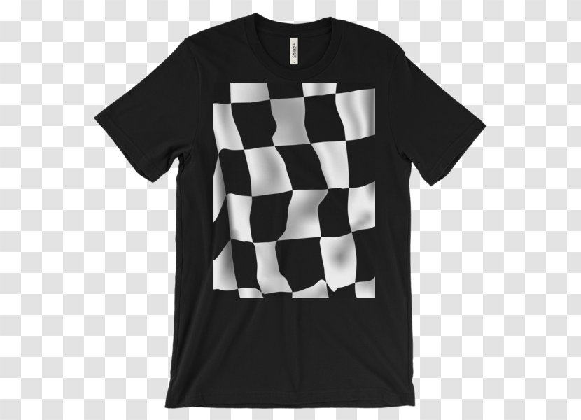 T-shirt Sleeve Clothing Unisex - Black And White Transparent PNG