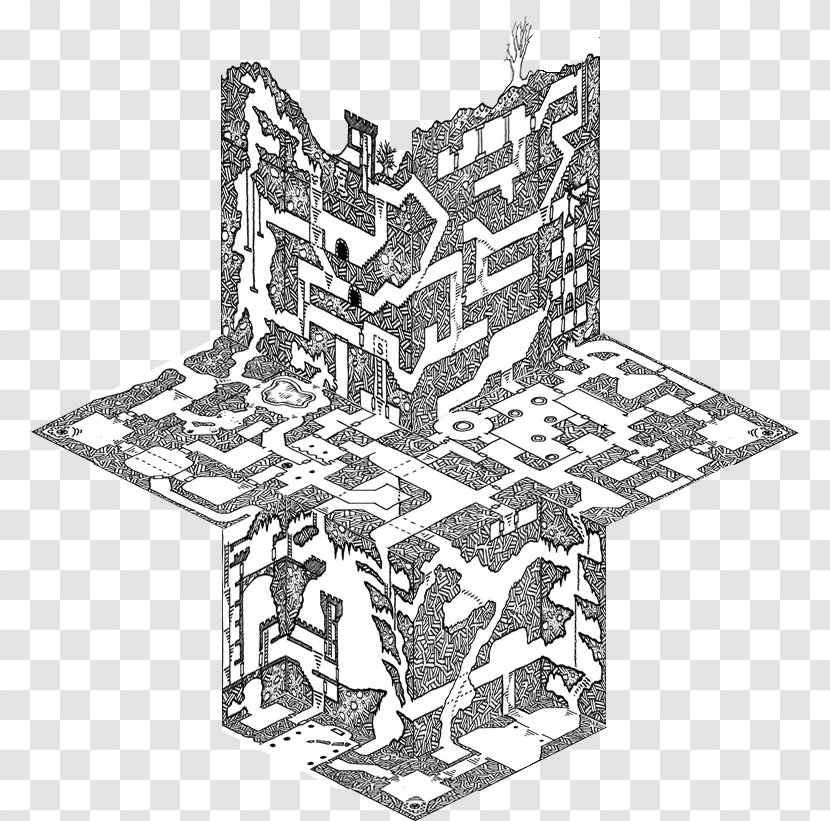 Dungeons & Dragons Dungeon Geomorphs Map Pathfinder Roleplaying Game Role-playing - Fantasy - And Transparent PNG