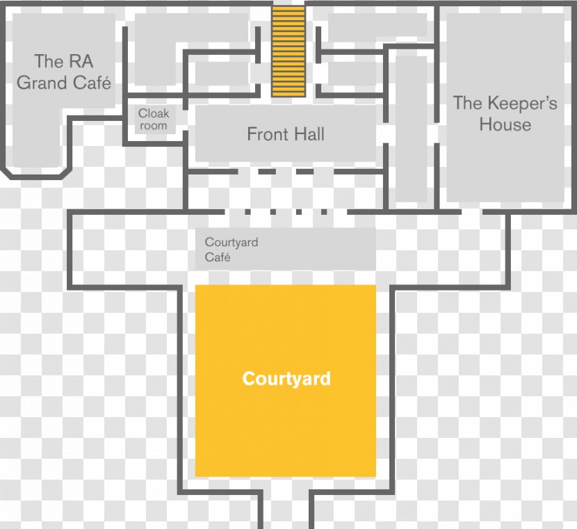 Royal Academy Of Arts ZOBOP Summer Exhibition Painting Sculpture - Diagram - Courtyard Transparent PNG