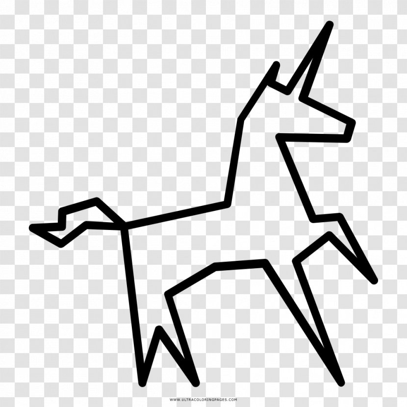 Drawing Unicorn Coloring Book Black And White Transparent PNG
