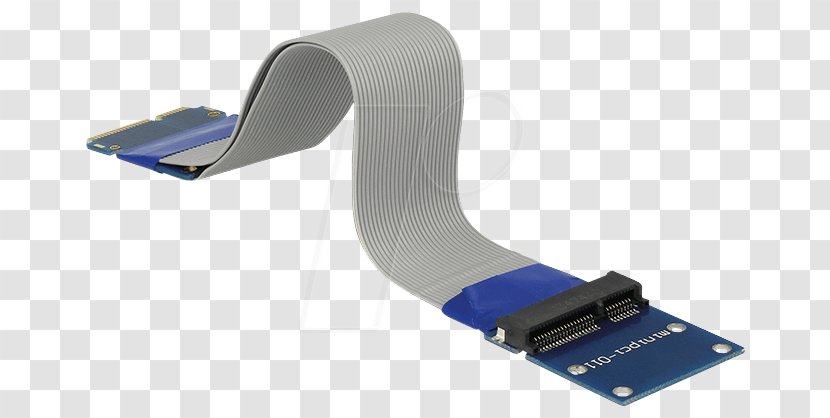 PCI Express Mini Riser Card Conventional Edge Connector - Electrical Transparent PNG