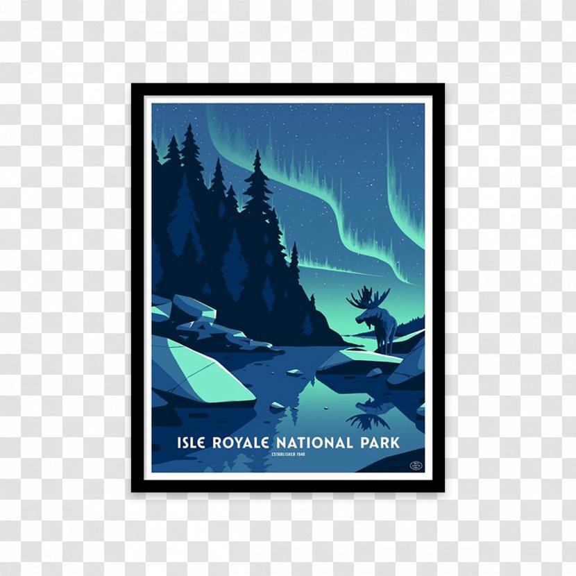 Isle Royale National Park Glacier Theodore Roosevelt Joshua Tree - Picture Frame Transparent PNG