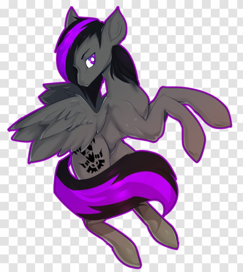 Cat Horse Demon Cartoon - Purple Transparent PNG