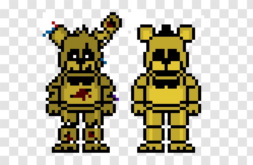 Five Nights At Freddy's 2 Pixel Art Clip Image - Fictional Character Transparent PNG