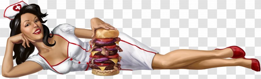Heart Attack Grill Hamburger Restaurant Take-out Barbecue - Silhouette Transparent PNG
