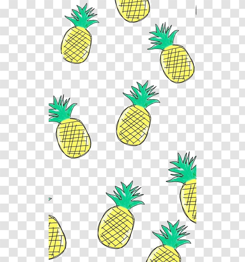 Pizza Pineapple Cuteness Lock Screen Wallpaper - Cartoon Shading Background Transparent PNG