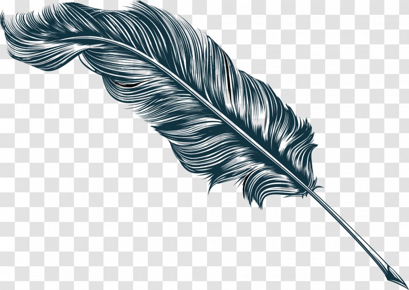 Quill Fountain Pen Inkwell Clip Art - Stock Photography - Feather Transparent PNG