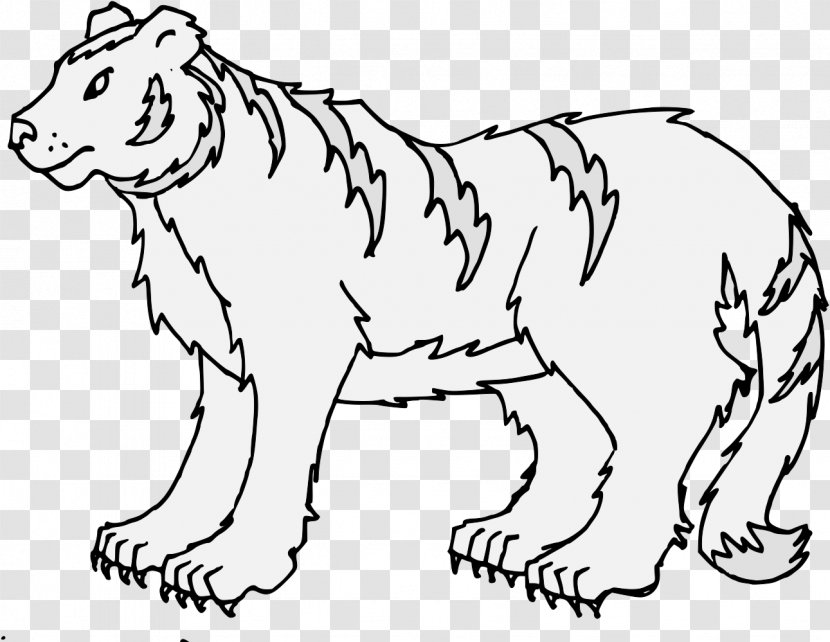 Big Cat Heraldry Art Bengal Tiger - Carnivoran Transparent PNG
