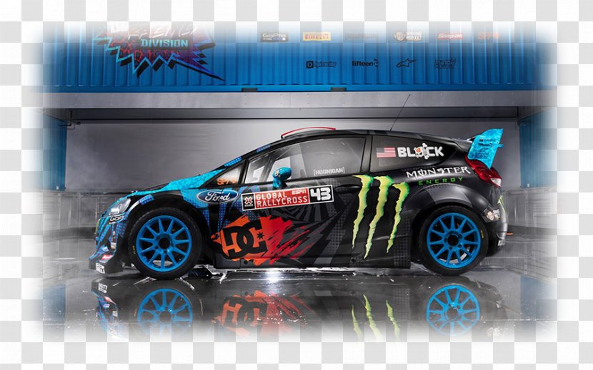2013 Ford Fiesta RS WRC Hoonigan Racing Division Red Bull Global Rallycross - Automotive Exterior Transparent PNG