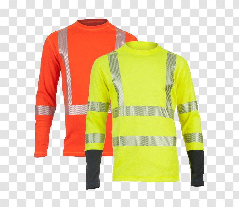 T-shirt High-visibility Clothing Sleeve - American National Standards Institute Transparent PNG