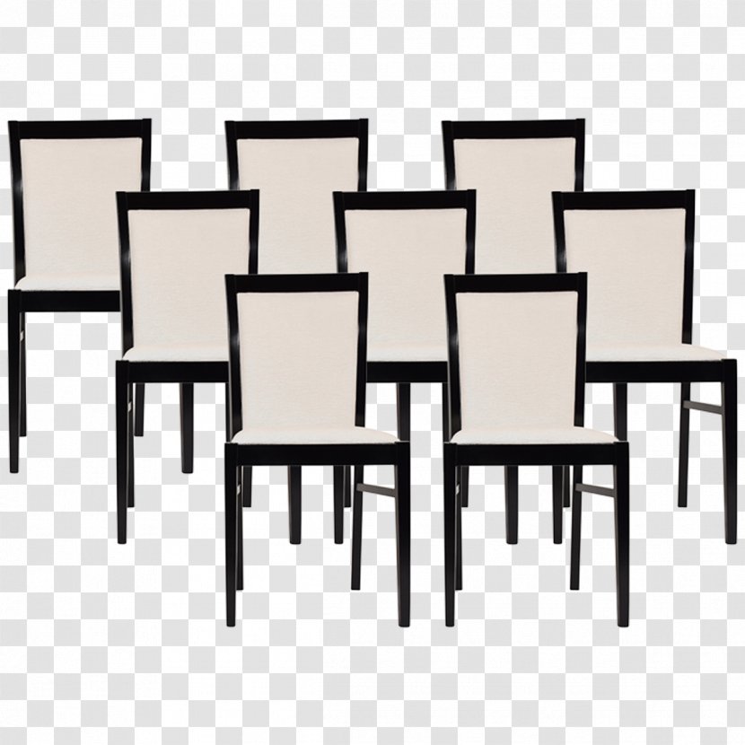 Table Chair Line - Black And White Transparent PNG