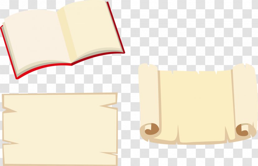 Paper Scroll - Rectangle - Open The Book Transparent PNG