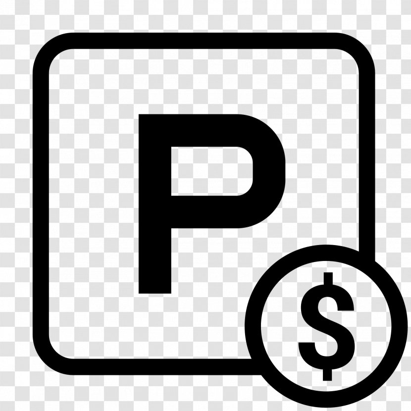 Paid Parking Car Park Font - Logo Transparent PNG