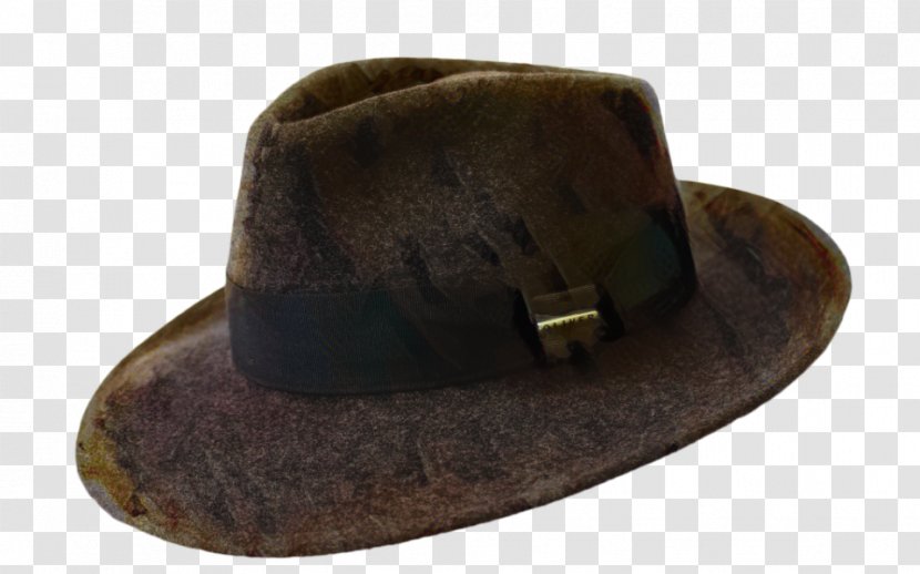 Cowboy Hat - Brown - Leather Fur Transparent PNG