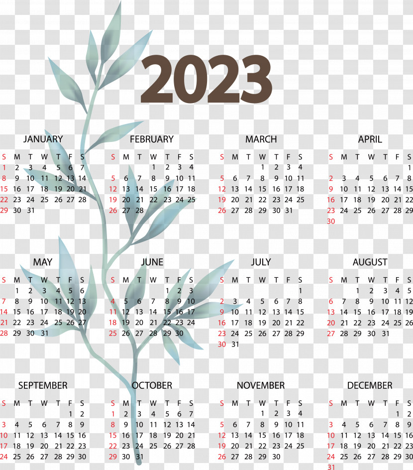 2023 Calendar Week 2022 Vector Transparent PNG