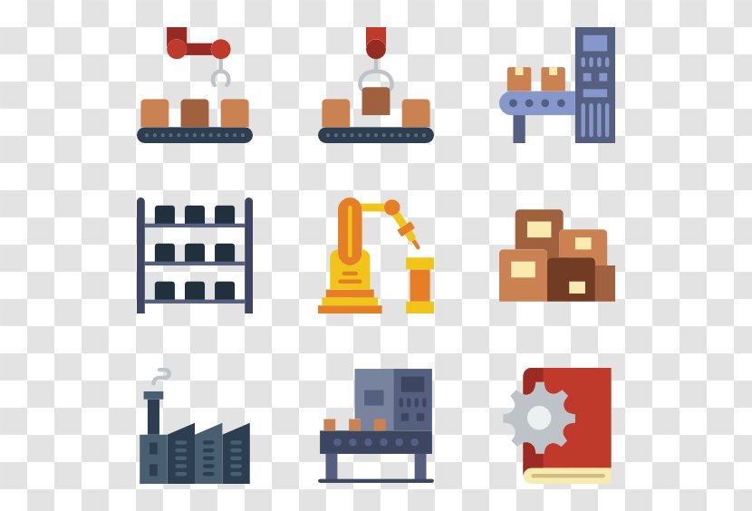 Production Icon - Organization - FACTORY VECTOR Transparent PNG