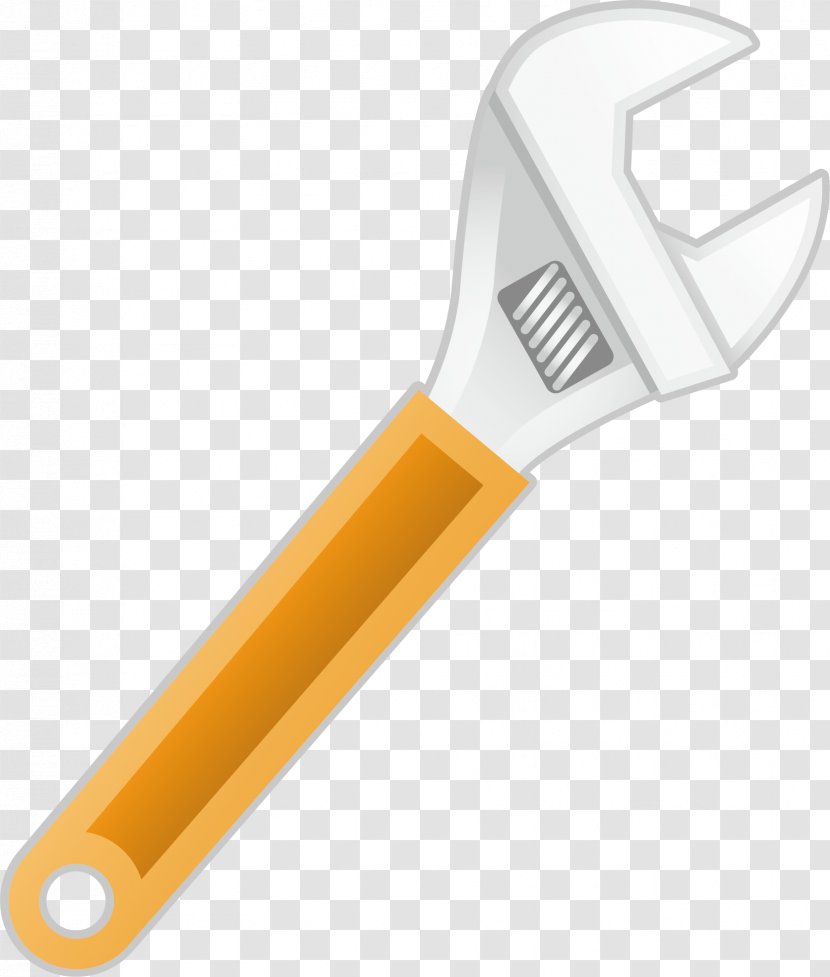 Wrench Computer Network Diagram - Hardware - Yellow Spanner Transparent PNG