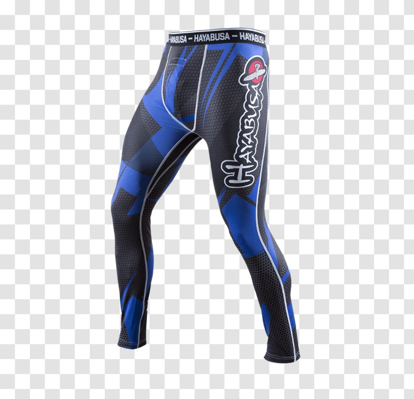 Leggings Pants Mixed Martial Arts Compression Garment Blue - Jeans - Wear Transparent PNG