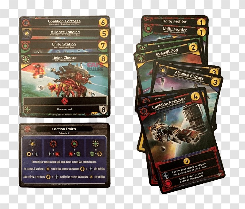 Star Realms Card Game Playing Player - Com Transparent PNG