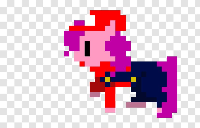Pixel Art Pony Mario Bros. Digital - Violet Transparent PNG