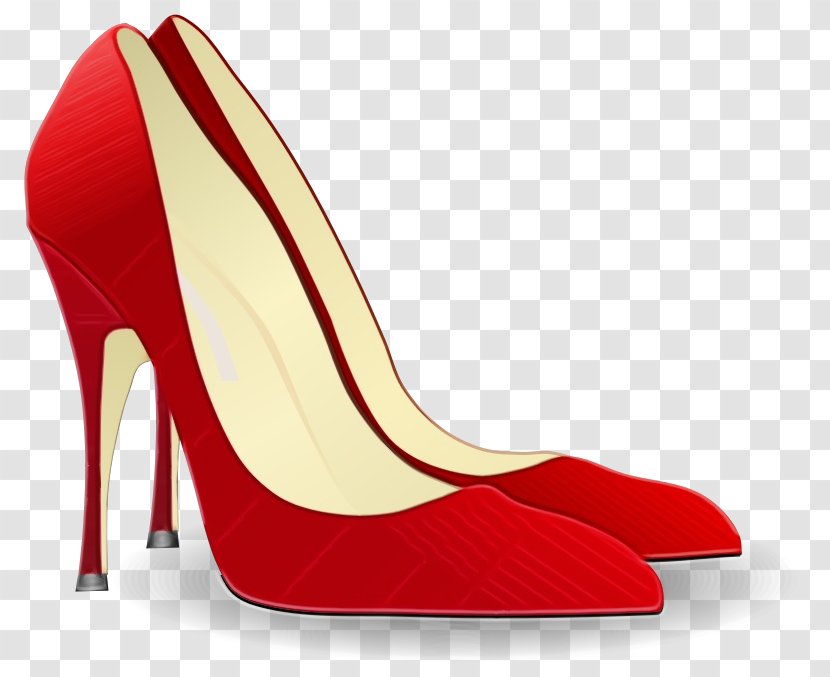 Footwear High Heels Court Shoe Basic Pump Red - Carmine Suede Transparent PNG