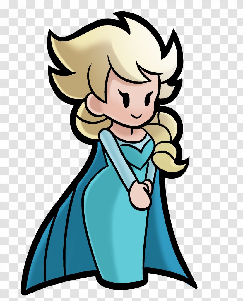 Super Smash Bros. For Nintendo 3DS And Wii U Elsa Paper Mario World - Cartoon Transparent PNG