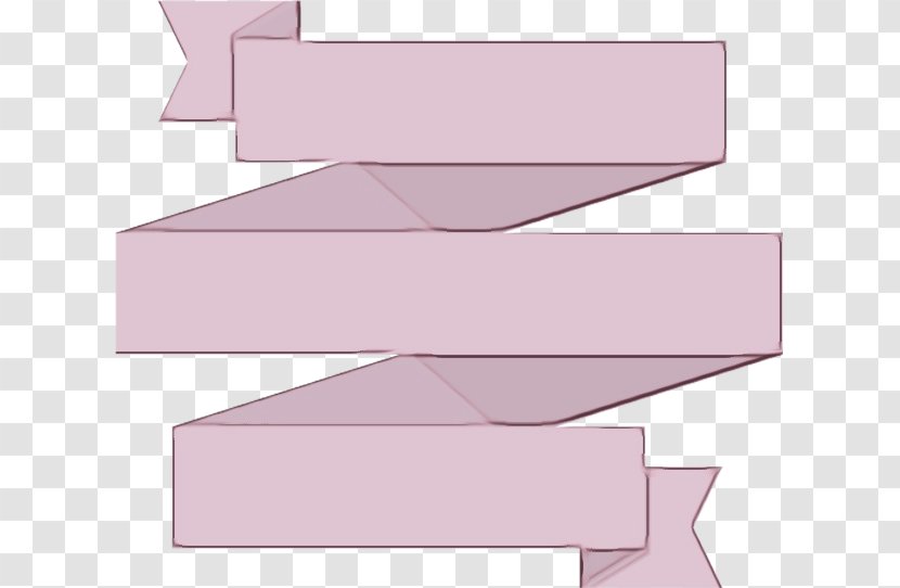 Pink Line Purple Paper Font - Rectangle Ribbon Transparent PNG