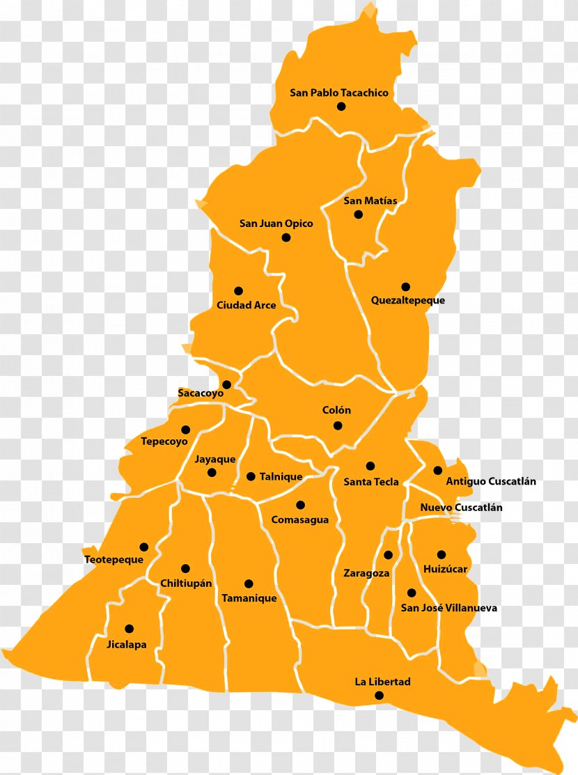 La Libertad Paz Department Map Administrative Division Litoral - Spruce Transparent PNG