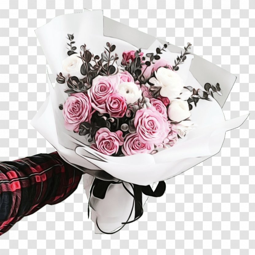 Flower Bouquet Rose Marriage Proposal Floristry - Pink Transparent PNG