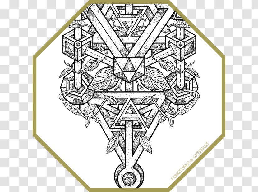 Tattoo Idea Line Art - Symbol - Triangle Transparent PNG