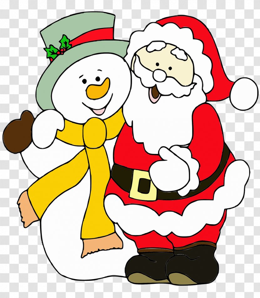 Santa Claus Christmas Tree Clip Art - Snowman - Sleigh Transparent PNG