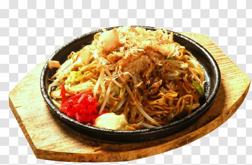 Chow Mein Fried Noodles Yakisoba Chinese Lo - Stir Frying - Iron Udon Creative Cuisine Transparent PNG