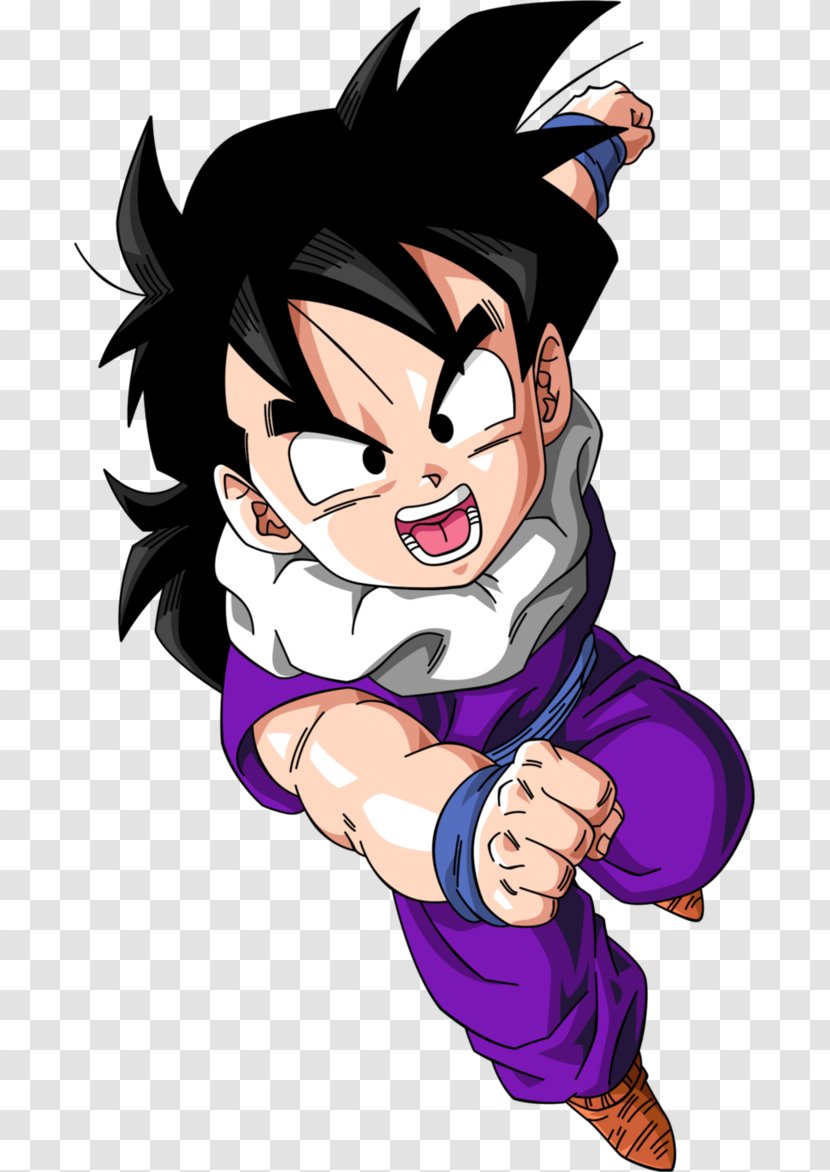 Gohan Vegeta Goku Trunks Majin Buu - Cartoon Transparent PNG