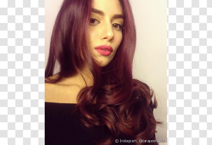 Red Hair Coloring Human Color Black - Frame - Marsala Transparent PNG