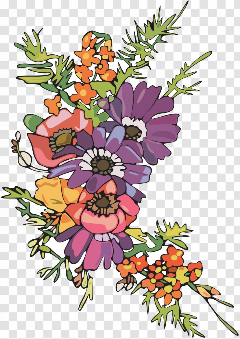 Flower Art Floral Design - Chrysanths - 8 Transparent PNG
