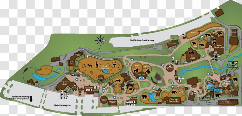 Hogle Zoo BestZoo Map Recreation - Utah Transparent PNG