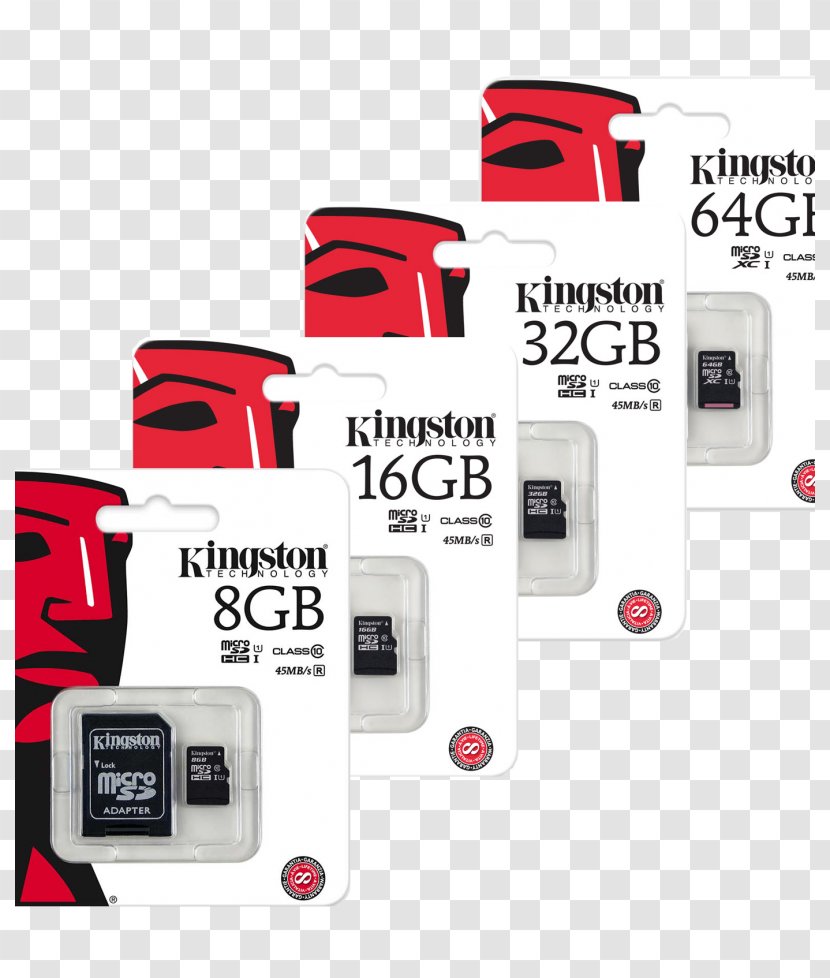 MicroSD Flash Memory Cards Secure Digital Kingston Technology SDHC - Class Transparent PNG