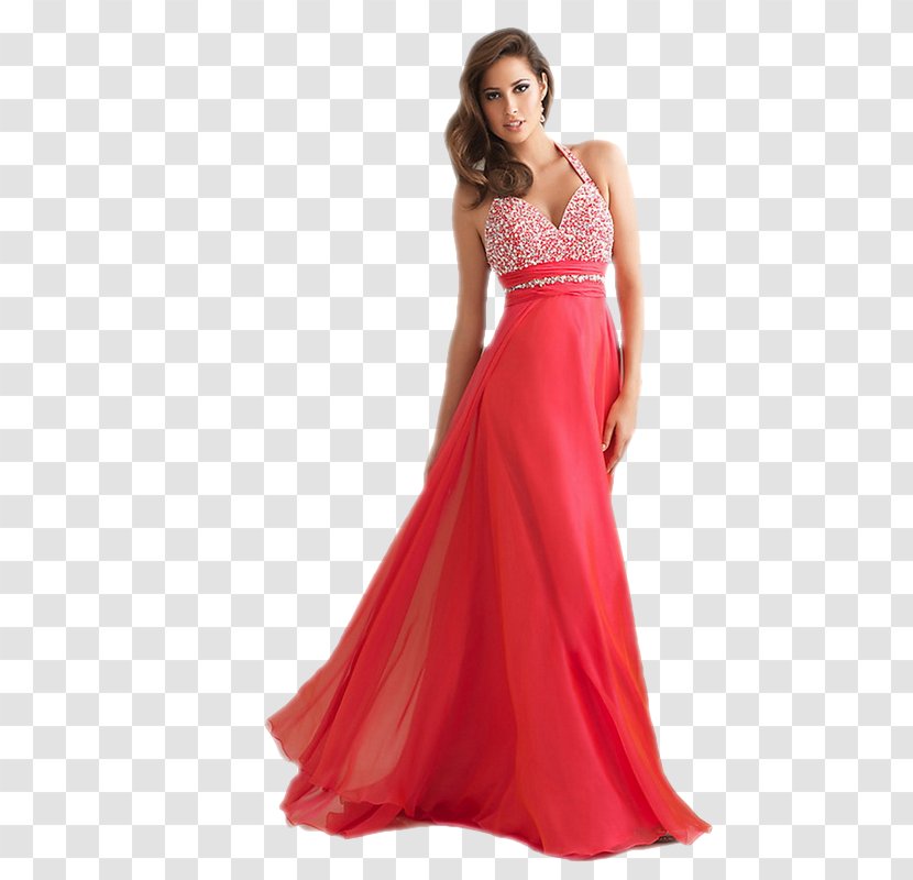 Dress Prom Evening Gown Formal Wear Top - Magenta Transparent PNG