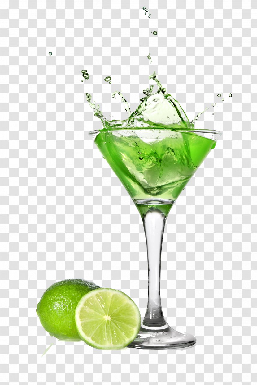 Cocktail Garnish Lime Gin And Tonic Mojito - Liquid Transparent PNG
