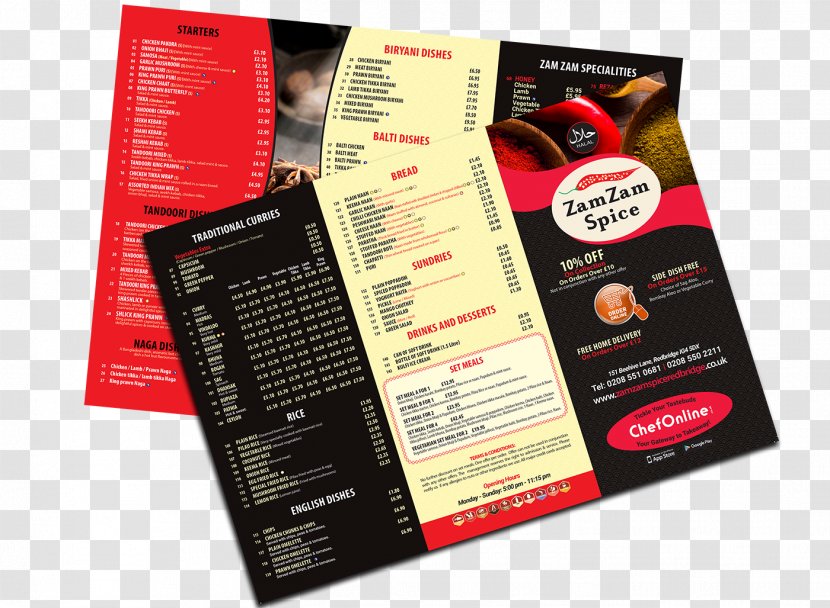 Take-out Menu Customer Restaurant Cafeteria - Promotion - Leaflets Transparent PNG