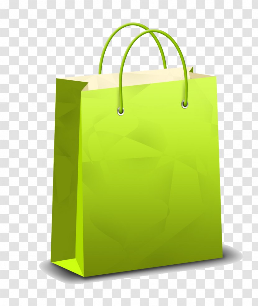 Shopping Bag Clip Art - Green Transparent PNG