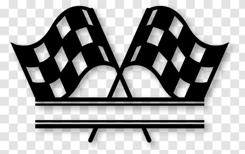 Racing Flags Image - Blackandwhite - Flag Transparent PNG