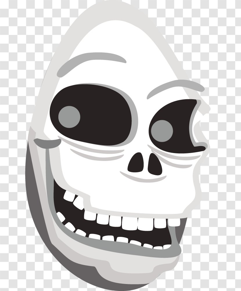 Human Skull Symbolism Clip Art - Face - Evil Cliparts Transparent PNG