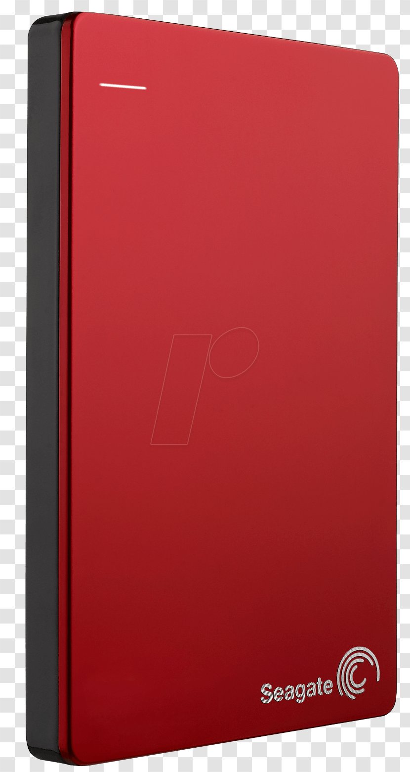 Hard Drives Seagate Backup Plus Portable HDD Slim Technology Terabyte - Red Transparent PNG