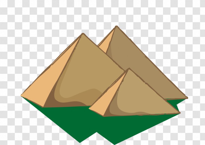 Egyptian Pyramids Giza Pyramid Complex - Triangle Transparent PNG