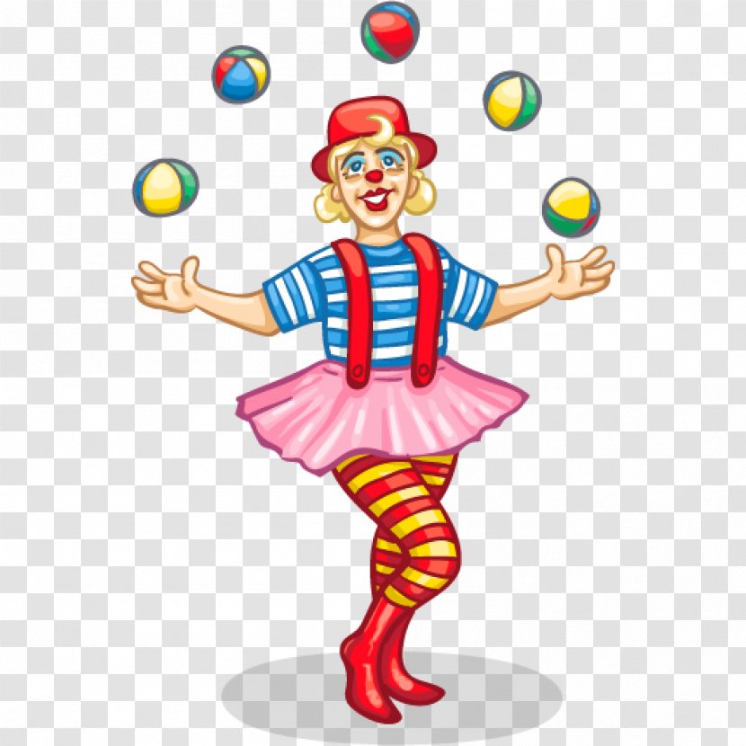 Clown Circus Juggling Clip Art - Acrobatics Transparent PNG