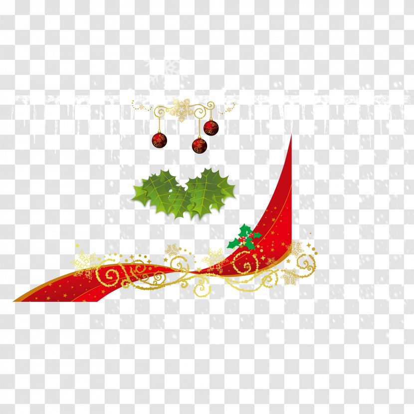 Christmas Tree Snowflake - Ribbon Transparent PNG