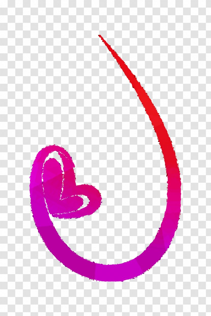 Clip Art Line Point Pink M Mouth - Magenta - Heart Transparent PNG