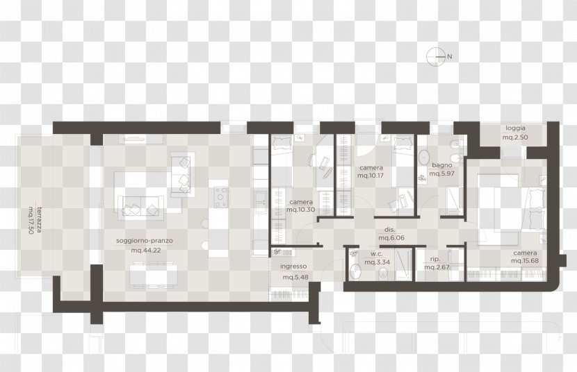 Maerne Zelarino Mestre Martellago House - Floor Plan Transparent PNG